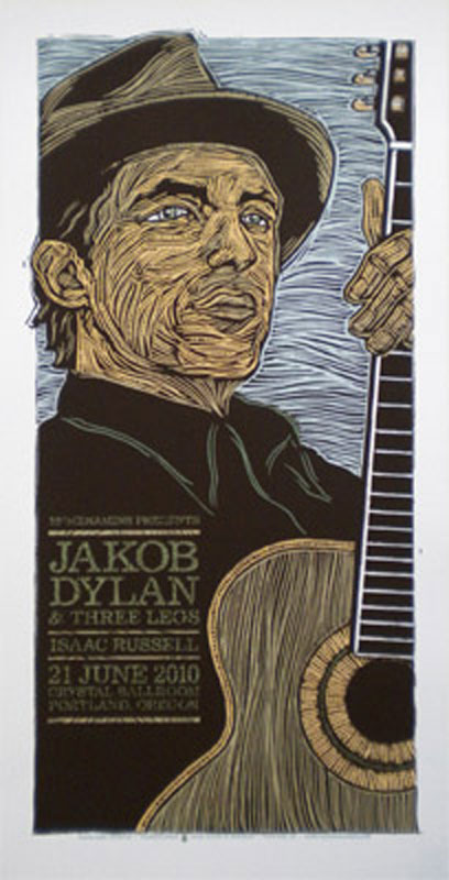 Jacob Dylan A Slikscreen Print by Gary Houston