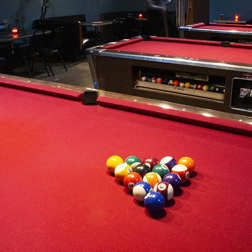 Goodfoot | pool balls cued up