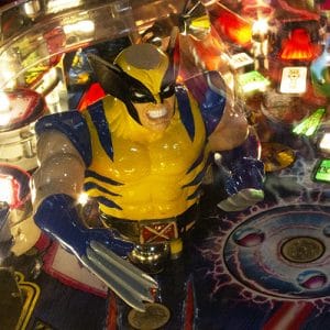 X-Men pinball machine closeup