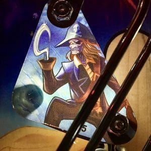 Iron Maiden pinball machine closeup