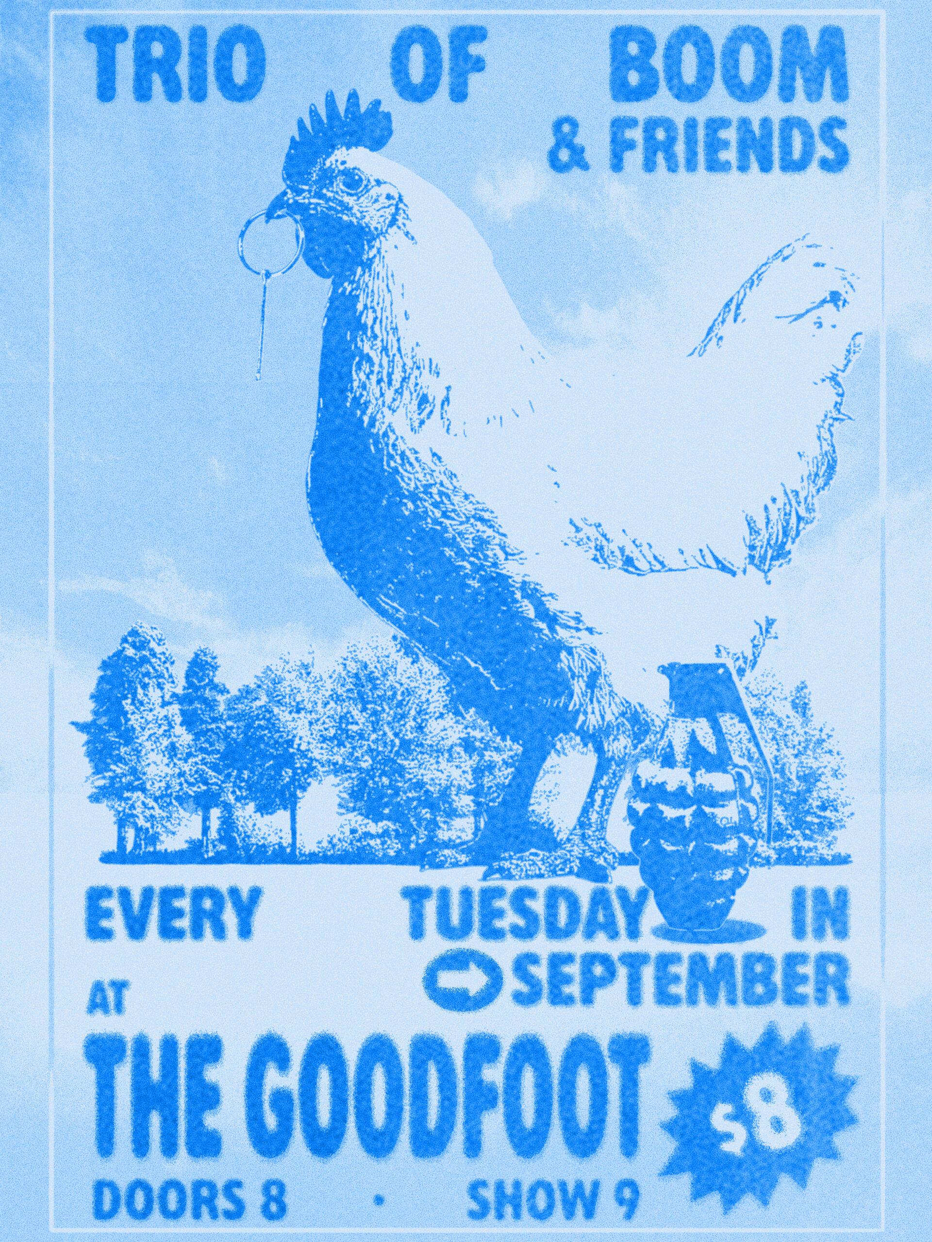 TRIO OF BOOM (8pm Doors)